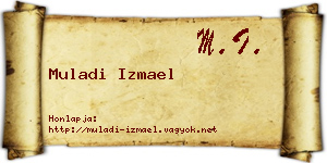 Muladi Izmael névjegykártya